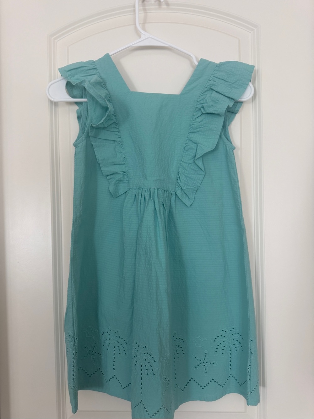 NWT- Mayoral Aqua Ruffle Eyelet Sundress